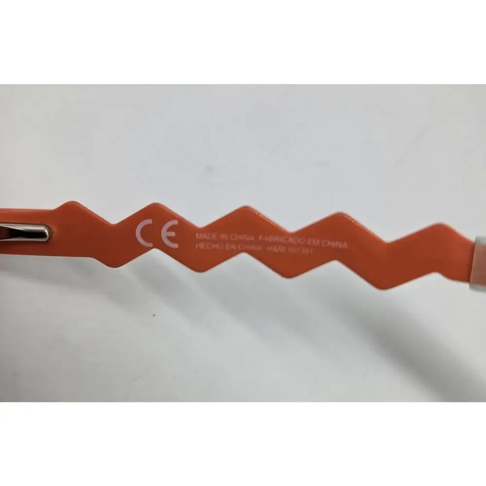 Kenzo X H&M Sunglasses‎ Collection Orange White Zig Zag